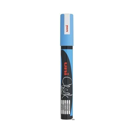 Marker kredowy Uni PWE-5M niebieski 1,8-2,5 mm do tablic i szkła