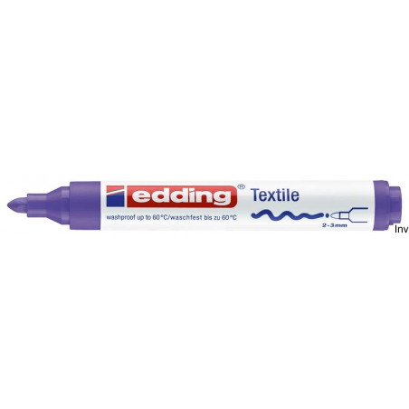 Edding Marker do tkanin fioletowy fluorescencyjny 3 mm Edding 4500/068/FF