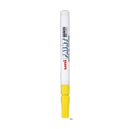 Marker olejowy UNI PX-21 żółty 0,8-1,2 mm do pisania na różnych powierzchniach