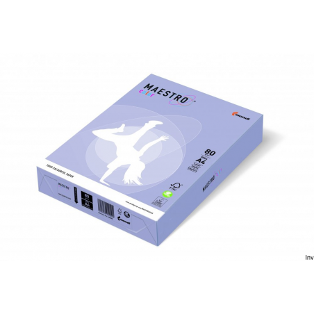Papier xero Maestro A4 80g lawenda 250 sztuk