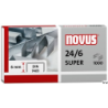 Zszywki 24/6 Novus 1000 sztuk ocynkowane do biura
