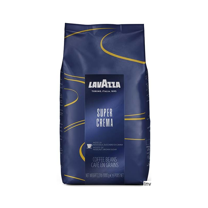 Kawa ziarnista Lavazza Super Crema 1kg - mieszanka Arabiki i Robusty z czekoladowym aromatem