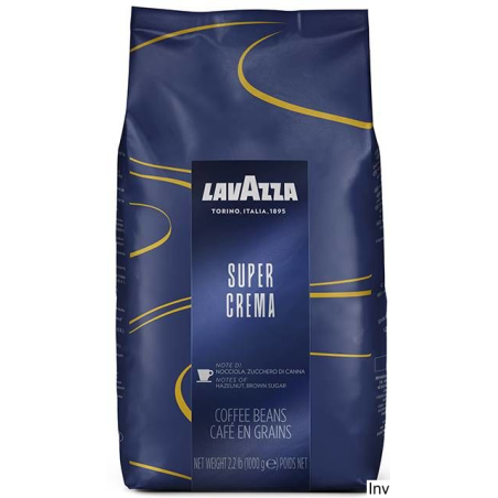 Kawa ziarnista Lavazza Super Crema 1kg - mieszanka Arabiki i Robusty z czekoladowym aromatem