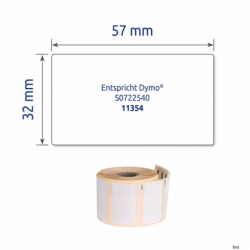 Etykiety uniwersalne Avery Zweckform 32x57 mm, białe, usuwalne, 500 sztuk w rolce