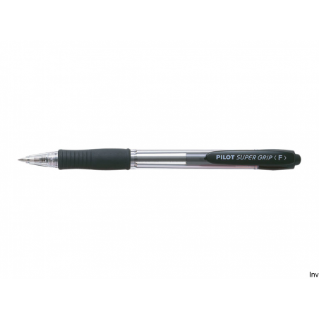 Długopis olejowy Pilot Super Grip czarny 0,21 mm z wymiennym wkładem