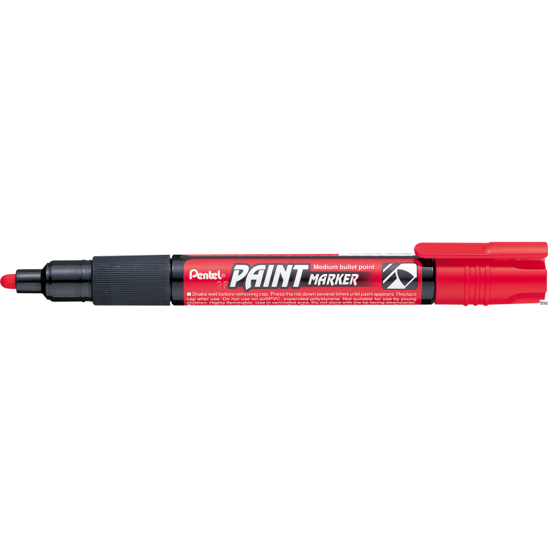 Marker olejowy czerwony 4,6 mm PENTEL MMP20-B do metalu, szkła, plastiku, gumy i papieru