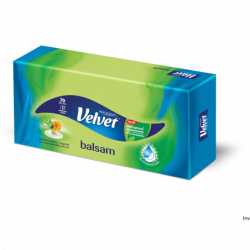 Chusteczki Velvet Balsam z Aloesem i Nagietkiem 70 sztuk 3 warstwy