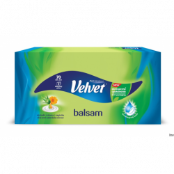 Chusteczki Velvet Balsam z Aloesem i Nagietkiem 70 sztuk 3 warstwy