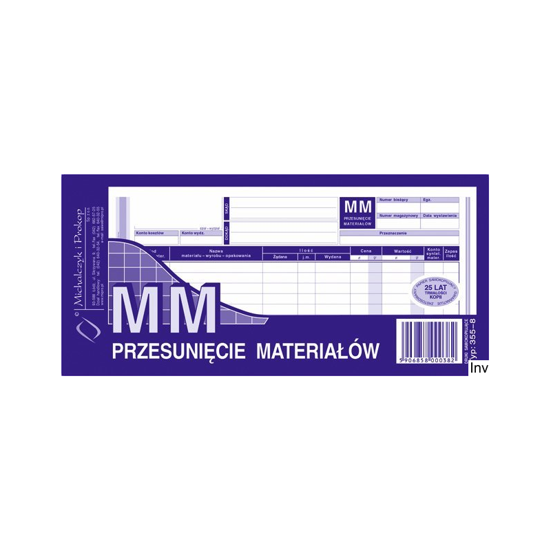 355-8 MM Przesu.międzymag.wielokopia 1/3 A4  MICHALCZYK I PROKOP
