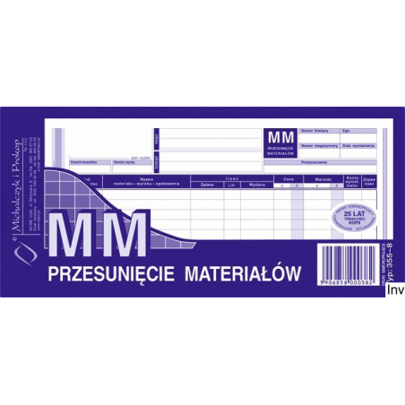 355-8 MM Przesu.międzymag.wielokopia 1/3 A4  MICHALCZYK I PROKOP