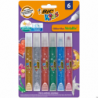 Klej w sztyfcie BIC Kids Glitter Metallic 6 sztuk, ekologiczny do papieru, kartonu i tkanin