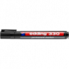 Edding Foliopis 330-1 czarny z końcówką ściętą, tusz niezmywalny, szerokość linii 1-5 mm, 1 sztuka