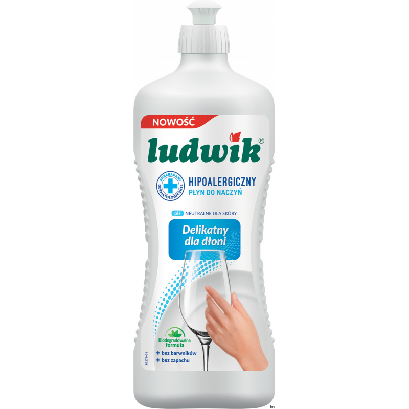 Ludwik Hipoalergiczny Płyn do Mycia Naczyń 900g z Aloesem