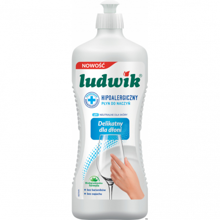 Ludwik Hipoalergiczny Płyn do Mycia Naczyń 900g z Aloesem