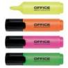 Zakreślacz fluorescencyjny OFFICE PRODUCTS, 2-5mm (linia), 4szt., mix kolorów