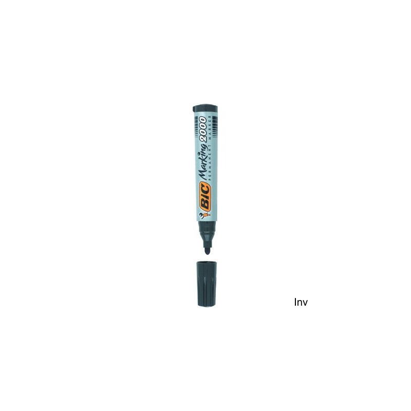 Marker permanentny BIC 2000 Ecolutions czarny okrągła końcówka 5.5 mm, 1400 m pisania