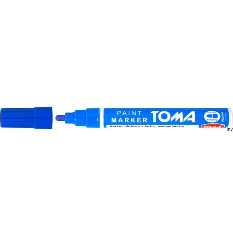Marker olejowy Toma 2,5mm fibrowa końcówka niebieski 10ml