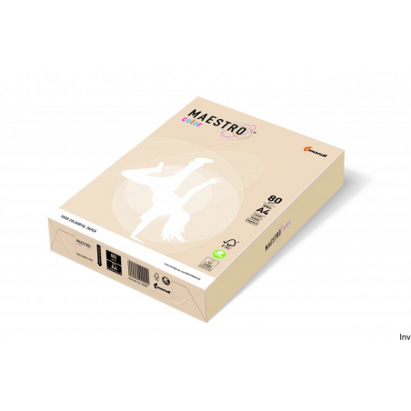 Papier xero Maestro Color A4 80g kremowy 250 arkuszy