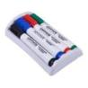 Zestaw 4 markerów z gąbką magnetyczną OFFICE PRODUCTS, do tablic suchościeralnych, mix kolorów
