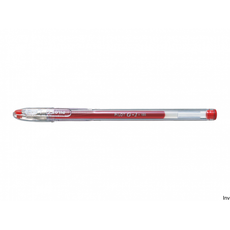 Pióro żelowe Pilot G1 czerwone, grubość linii 0,25 mm, wymienny wkład, ergonomiczny uchwyt
