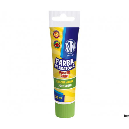 Farba plakatowa Astra 30 ml jasna zieleń