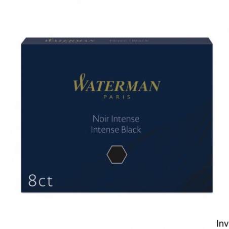 Naboje standardowe Waterman czarne 8 sztuk do piór wiecznych