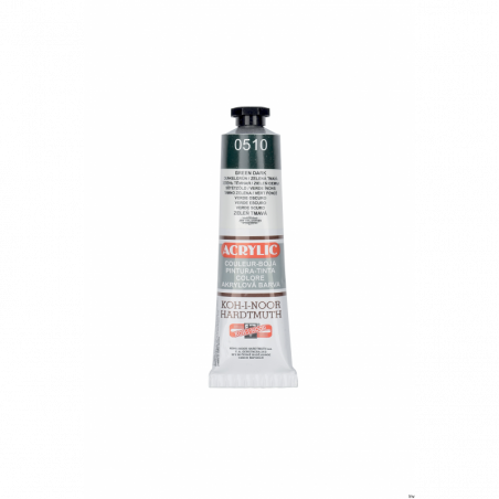 Farba akrylowa ciemnozielona 40ml Koh-i-noor