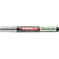 PAKIET Marker olejowy na bazie wody e-51 EDDING EcoLine, 1-2mm, srebrny