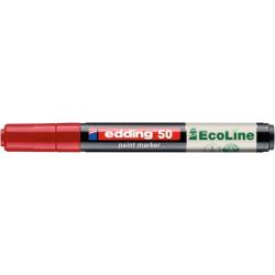 PAKIET Marker olejowy na bazie wody e-50 EDDING EcoLine, 2-3mm, czerwony