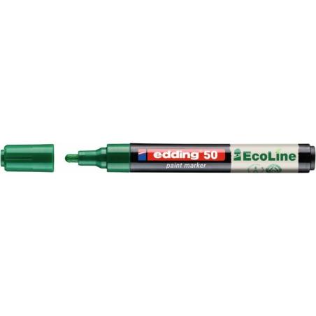PAKIET Marker olejowy na bazie wody e-50 EDDING EcoLine, 2-3mm, zielony