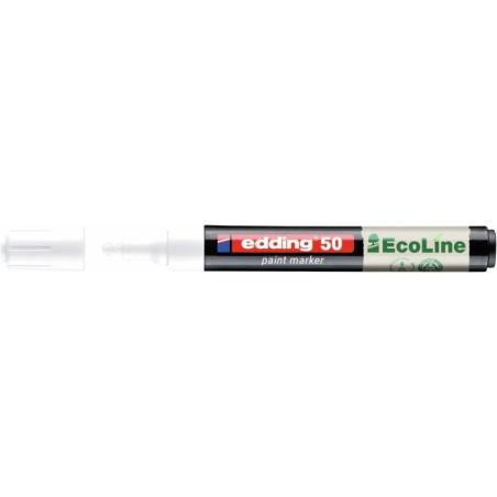 PAKIET Marker olejowy na bazie wody e-50 EDDING EcoLine, 2-3mm, biały