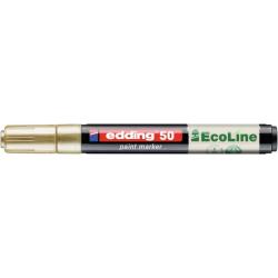 PAKIET Marker olejowy na bazie wody e-50 EDDING EcoLine, 2-3mm, złoty