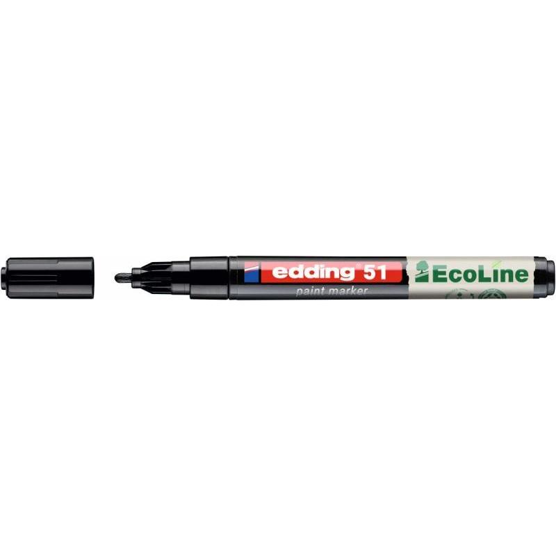 PAKIET Marker olejowy na bazie wody e-51 EDDING EcoLine, 1-2mm, czarny