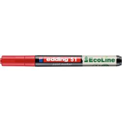 PAKIET Marker olejowy na bazie wody e-51 EDDING EcoLine, 1-2mm, czerwony