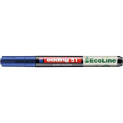 PAKIET Marker olejowy na bazie wody e-51 EDDING EcoLine, 1-2mm, niebieski