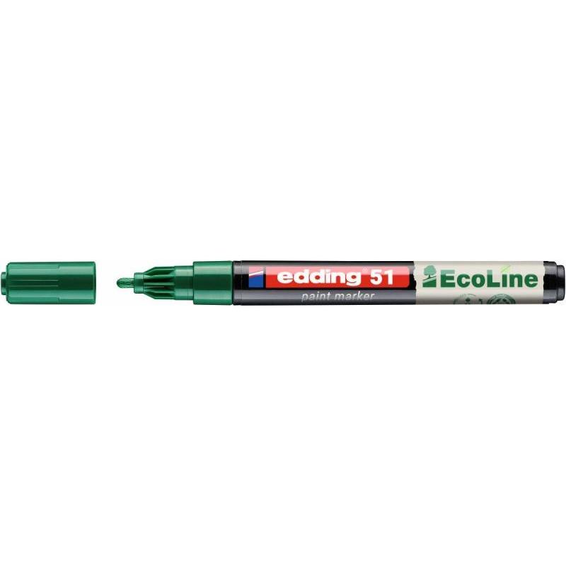 PAKIET Marker olejowy na bazie wody e-51 EDDING EcoLine, 1-2mm, zielony