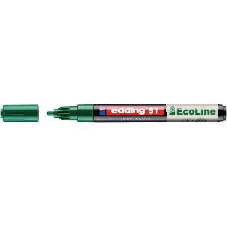 PAKIET Marker olejowy na bazie wody e-51 EDDING EcoLine, 1-2mm, zielony