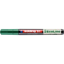 PAKIET Marker olejowy na bazie wody e-51 EDDING EcoLine, 1-2mm, zielony