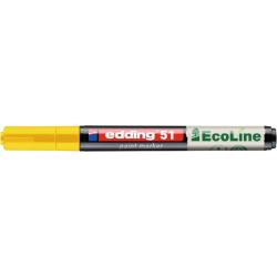 PAKIET Marker olejowy na bazie wody e-51 EDDING EcoLine, 1-2mm, żółty