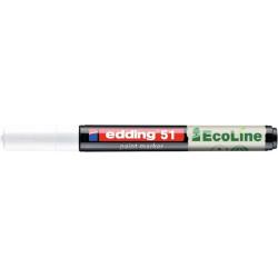 PAKIET Marker olejowy na bazie wody e-51 EDDING EcoLine, 1-2mm, biały