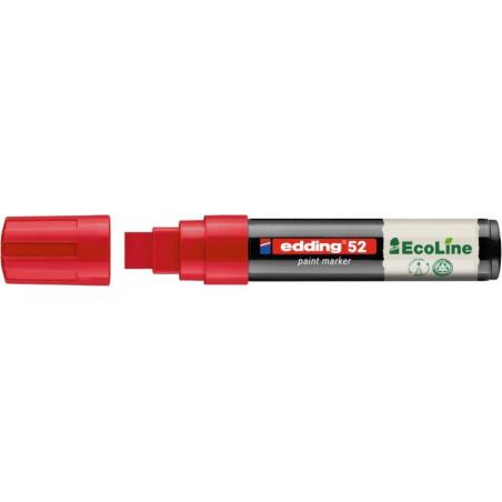 PAKIET Marker olejowy na bazie wody e-52 EDDING EcoLine, 4-15mm, czerwony