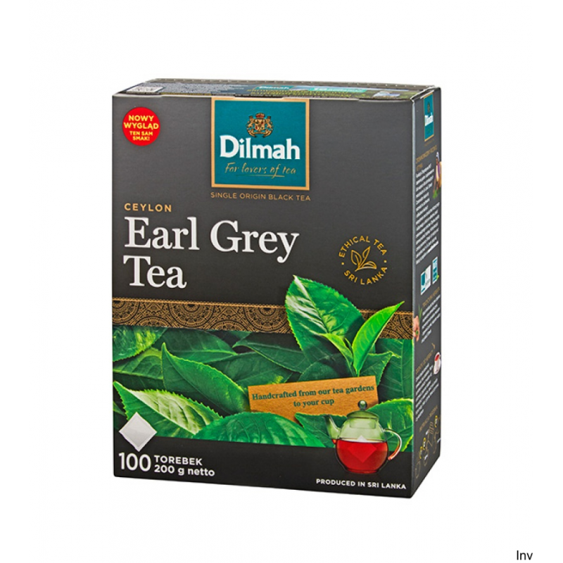 Herbata Dilmah Earl Grey 100 torebek x 2g czarna aromatyzowana olejkiem bergamoty