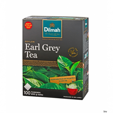 Herbata Dilmah Earl Grey 100 torebek x 2g czarna aromatyzowana olejkiem bergamoty