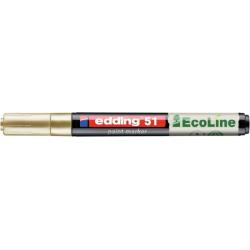 PAKIET Marker olejowy na bazie wody e-51 EDDING EcoLine, 1-2mm, złoty
