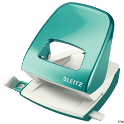 Dziurkacz 5008 LEITZ turkusowy 30 kartek duży metalowy 50081051 - 1