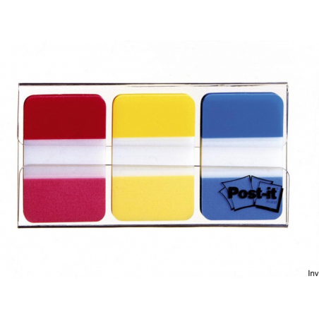 Zakładki indeksujące Post-It 3M, 38x25mm, PP, 3x22 sztuki, mix kolorów, do archiwizacji