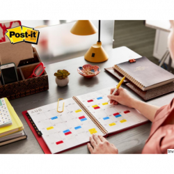 Zakładki indeksujące Post-It 3M, 38x25mm, PP, 3x22 sztuki, mix kolorów, do archiwizacji