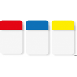 Zakładki indeksujące Post-It 3M, 38x25mm, PP, 3x22 sztuki, mix kolorów, do archiwizacji