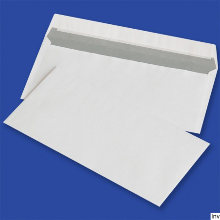 Koperty DL białe 80g samoklejące z paskiem 110 x 220 mm, opakowanie 1000 sztuk NC Koperty