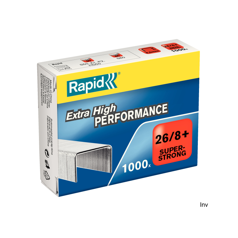Zszywki Rapid Super Strong 26/8+ 1000 sztuk